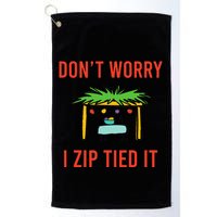 Happy Sukkot DonT Worry I Zip Tied It Jewish Sukkah Builder Golf Towel