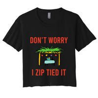 Happy Sukkot DonT Worry I Zip Tied It Jewish Sukkah Builder Crop Top