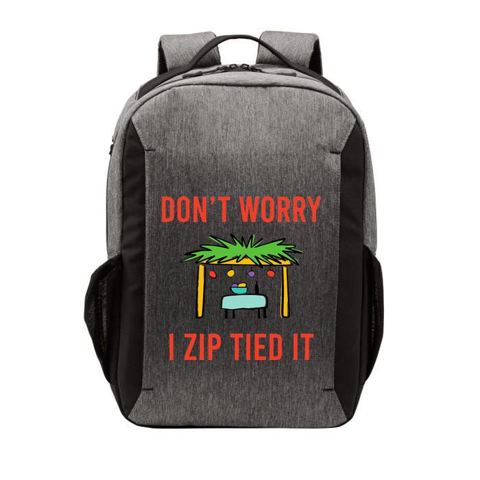 Happy Sukkot DonT Worry I Zip Tied It Jewish Sukkah Builder Vector Backpack