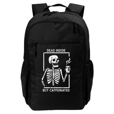 Halloween Skeleton Dead Inside Caffeinated Costume Backpack