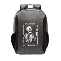 Halloween Skeleton Dead Inside Caffeinated Costume Vector Backpack