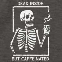 Halloween Skeleton Dead Inside Caffeinated Costume Vector Backpack