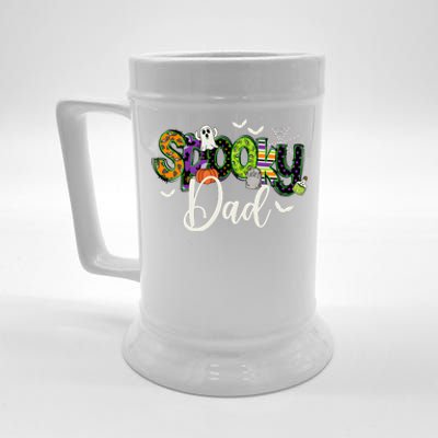 Halloween Spooky Dad Funny Family Matching Beer Stein