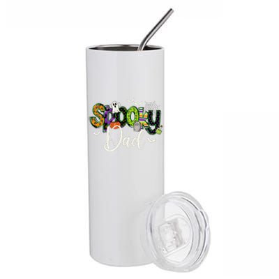 Halloween Spooky Dad Funny Family Matching Stainless Steel Tumbler