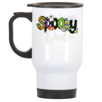 Halloween Spooky Dad Funny Family Matching Stainless Steel Travel Mug