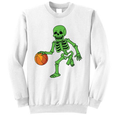 Halloween Skeleton Dribbling Basketball Boy Girl Sweatshirt