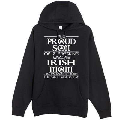 Happy St.Patricks Day Proud Son Of A Premium Pullover Hoodie