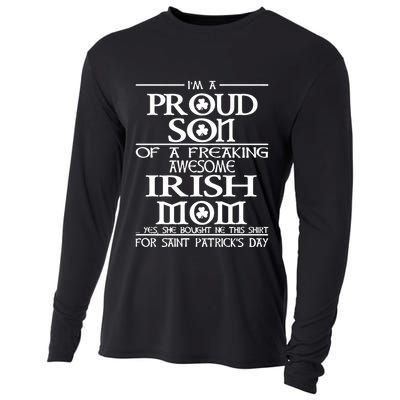 Happy St.Patricks Day Proud Son Of A Cooling Performance Long Sleeve Crew
