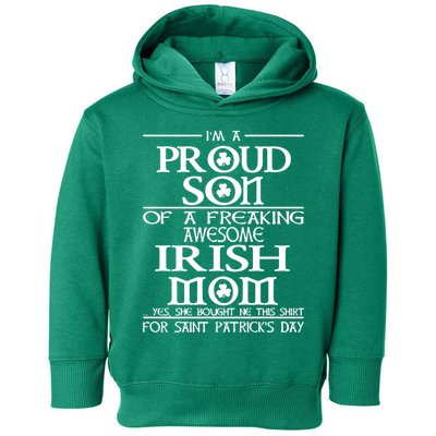 Happy St.Patricks Day Proud Son Of A Toddler Hoodie