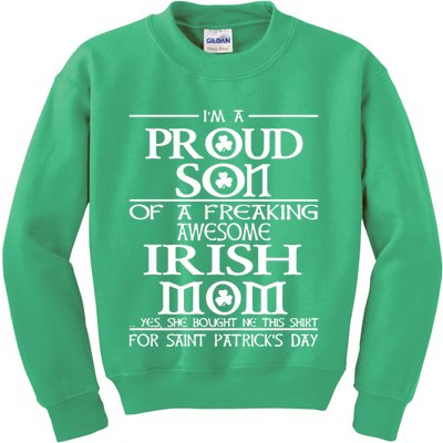 Happy St.Patricks Day Proud Son Of A Kids Sweatshirt