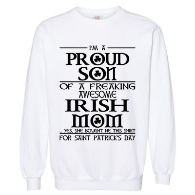 Happy St.Patricks Day Proud Son Of A Garment-Dyed Sweatshirt
