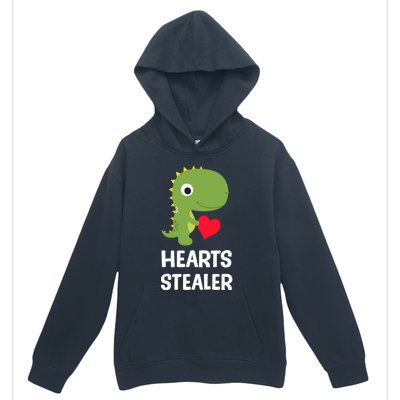 Hearts Stealer Dinosaur Trex Valentines Day Great Gift Urban Pullover Hoodie