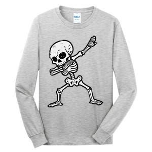 Halloween Skeleton Dabbing Costume Tall Long Sleeve T-Shirt