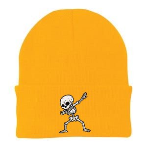 Halloween Skeleton Dabbing Costume Knit Cap Winter Beanie