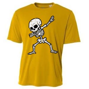 Halloween Skeleton Dabbing Costume Cooling Performance Crew T-Shirt