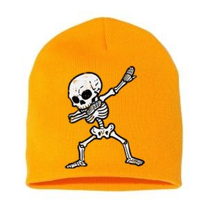 Halloween Skeleton Dabbing Costume Short Acrylic Beanie