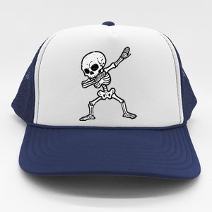 Halloween Skeleton Dabbing Costume Trucker Hat