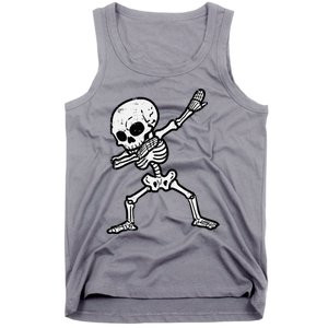 Halloween Skeleton Dabbing Costume Tank Top