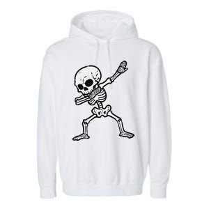 Halloween Skeleton Dabbing Costume Garment-Dyed Fleece Hoodie