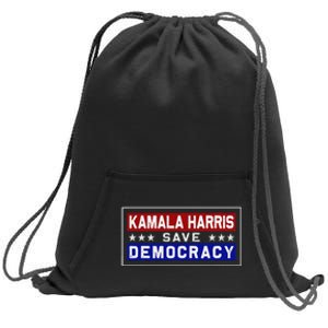 Harris Save Democracy Sweatshirt Cinch Pack Bag