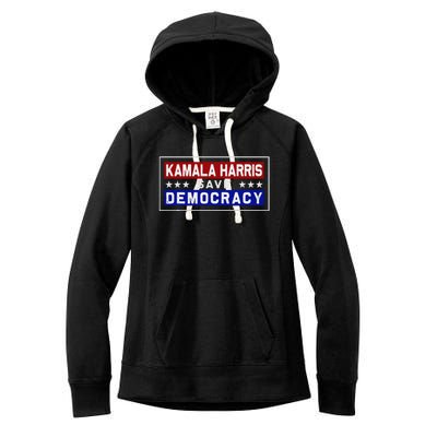 Harris Save Democracy Women's Fleece Hoodie