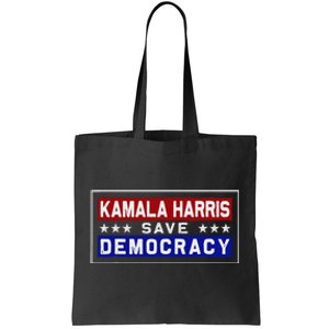 Harris Save Democracy Tote Bag