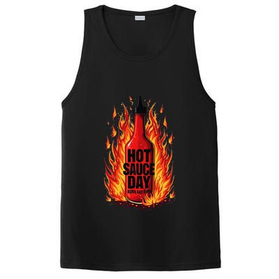 Hot Sauce Day Burn Baby Burn Passionate Fire PosiCharge Competitor Tank