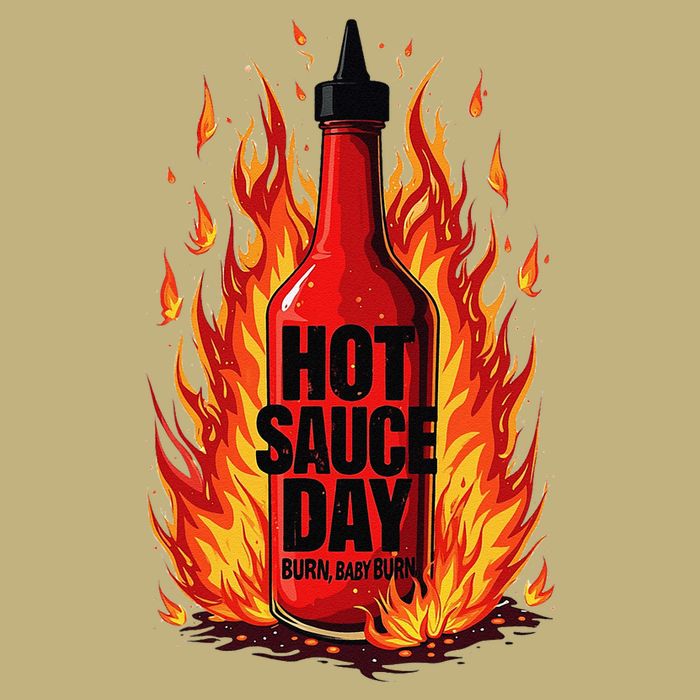Hot Sauce Day Burn Baby Burn Passionate Fire Cooling Performance Crew T-Shirt