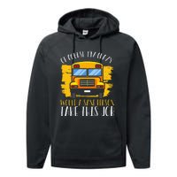 Hilarious Schoolbus Driver Saying School Bus Driver Joke Performance Fleece Hoodie