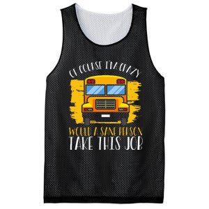 Hilarious Schoolbus Driver Saying School Bus Driver Joke Mesh Reversible Basketball Jersey Tank