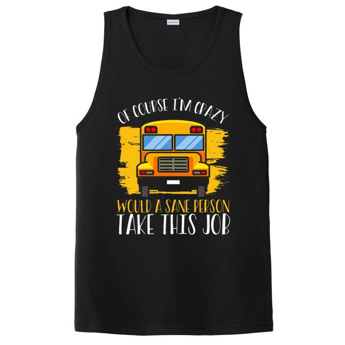 Hilarious Schoolbus Driver Saying School Bus Driver Joke PosiCharge Competitor Tank