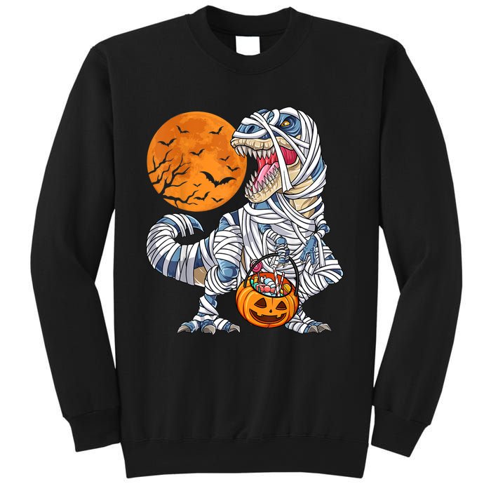 Halloween Shirts Dinosaur T Rex Mummy Pumpkin Sweatshirt