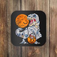 Halloween Shirts Dinosaur T Rex Mummy Pumpkin Coaster