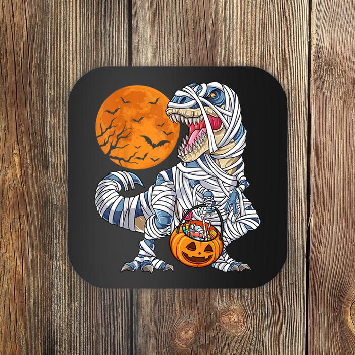 Halloween Shirts Dinosaur T Rex Mummy Pumpkin Coaster