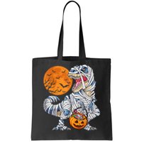 Halloween Shirts Dinosaur T Rex Mummy Pumpkin Tote Bag