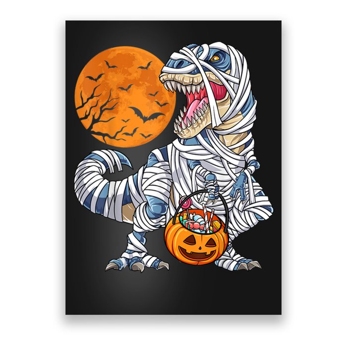 Halloween Shirts Dinosaur T Rex Mummy Pumpkin Poster