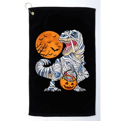 Halloween Shirts Dinosaur T Rex Mummy Pumpkin Platinum Collection Golf Towel