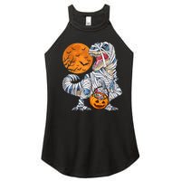 Halloween Shirts Dinosaur T Rex Mummy Pumpkin Women's Perfect Tri Rocker Tank