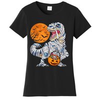 Halloween Shirts Dinosaur T Rex Mummy Pumpkin Women's T-Shirt