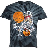 Halloween Shirts Dinosaur T Rex Mummy Pumpkin Kids Tie-Dye T-Shirt