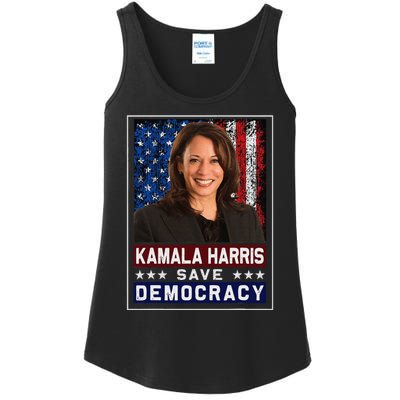 Harris Save Democracy Ladies Essential Tank