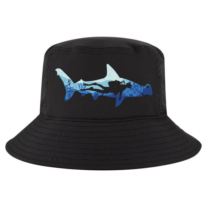Hammerhead Shark Diver Ocean Cool Comfort Performance Bucket Hat