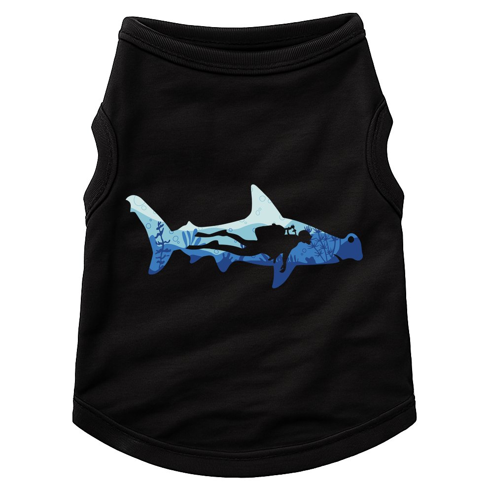 Hammerhead Shark Diver Ocean Doggie Tank