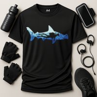 Hammerhead Shark Diver Ocean Performance Shirt