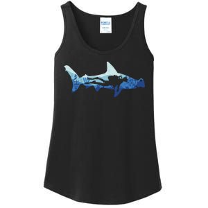 Hammerhead Shark Diver Ocean Ladies Essential Tank