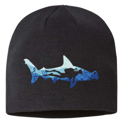 Hammerhead Shark Diver Ocean Sustainable Beanie