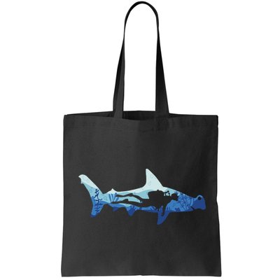 Hammerhead Shark Diver Ocean Bag