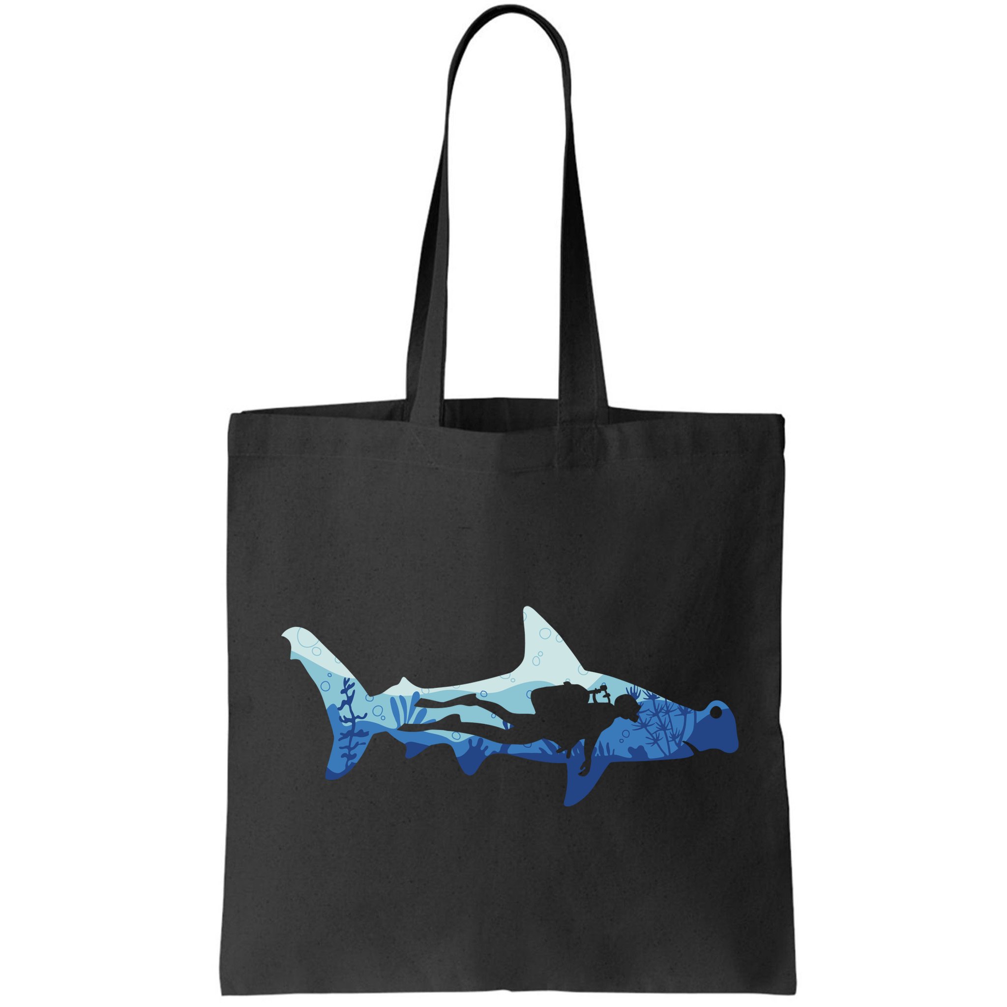 Hammerhead Shark Diver Ocean Bag