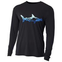 Hammerhead Shark Diver Ocean Cooling Performance Long Sleeve Crew