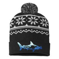 Hammerhead Shark Diver Ocean USA-Made Snowflake Beanie